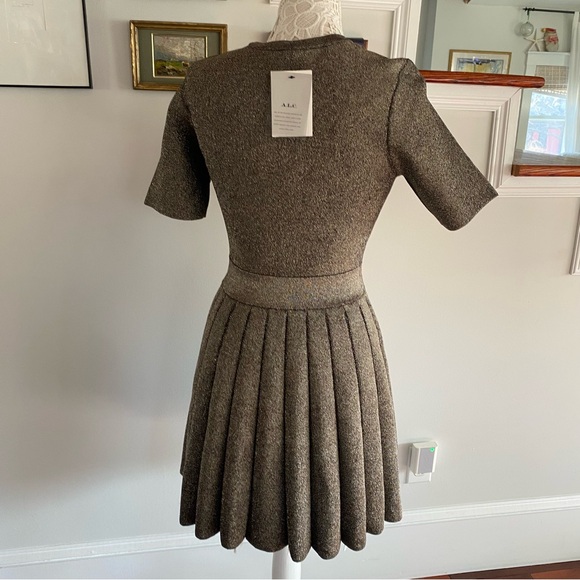 A.L.C x REVOLVE Metallic Gold Susana Dress NWT Medium - Picture 7 of 9